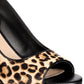 Alfani Women's Fabric Peep Toe Wedge Pumps Black Size 7.5 M