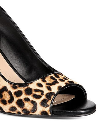 Alfani Women's Fabric Peep Toe Wedge Pumps Black Size 7.5 M