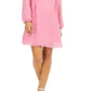INC International Concepts Women's Bow Back Chiffon Dress Pink Size X-Small