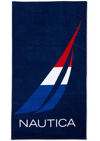 Nautica Men's J Class Beach Towel Blue Size Regular