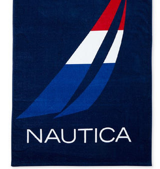 Nautica Men's J Class Beach Towel Blue Size Regular