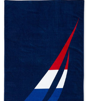 Nautica Men's J Class Beach Towel Blue Size Regular