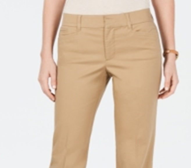 Charter Club Women's Tummy Control Trouser Brown Size 12