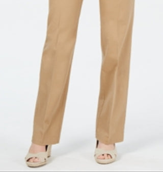 Charter Club Women's Tummy Control Trouser Brown Size 12