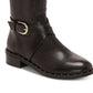 INC International Concepts Womens Fadoral Wide Calf Leather Brown Size 12M