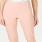 JM Collection Women's Studded Pull on Tummy Control Pants Orange Size X-Small