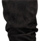INC International Concepts Women's Tahjai Fabric Pointed Toe Mid-Calf Fashion Black Size 8.5 M