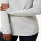 Karen Scott Women's Curved Hem Sweater Gray Size Medium