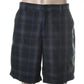 Greg Norman Men's Plaid Moisture Wicking Casual Shorts Chocolate Size 12 M