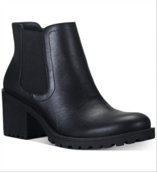 American Rag Women's 1 Platform Morghan Round Toe Block Heel Zip up Booties Black Size 7 M