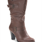 Style & Co Women's Sachi Faux Leather Mid Calf Boots Brown Size 10 M