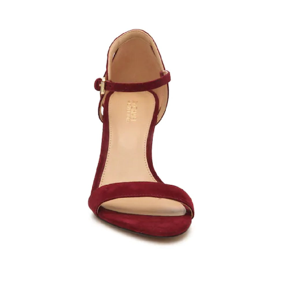 Michael Kors Women's Simone Sandal Wine Size 10