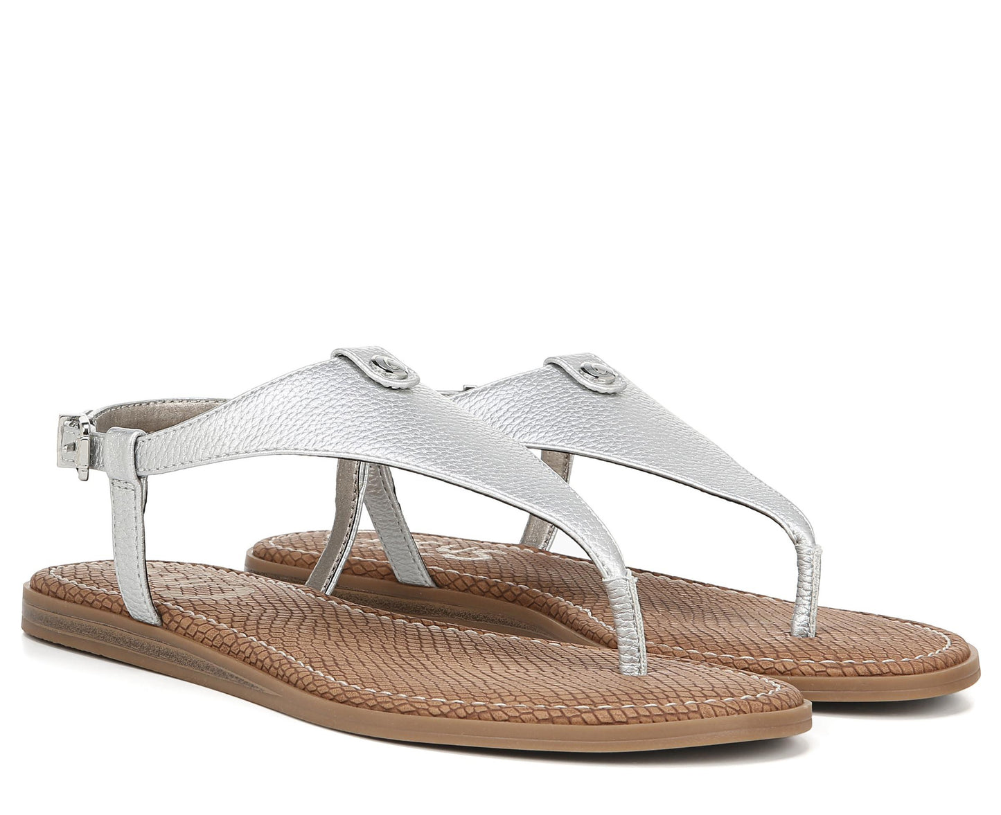 Caleres Inc Women's Carolina Sling Back Sandals -Silver Size 5.5 M -