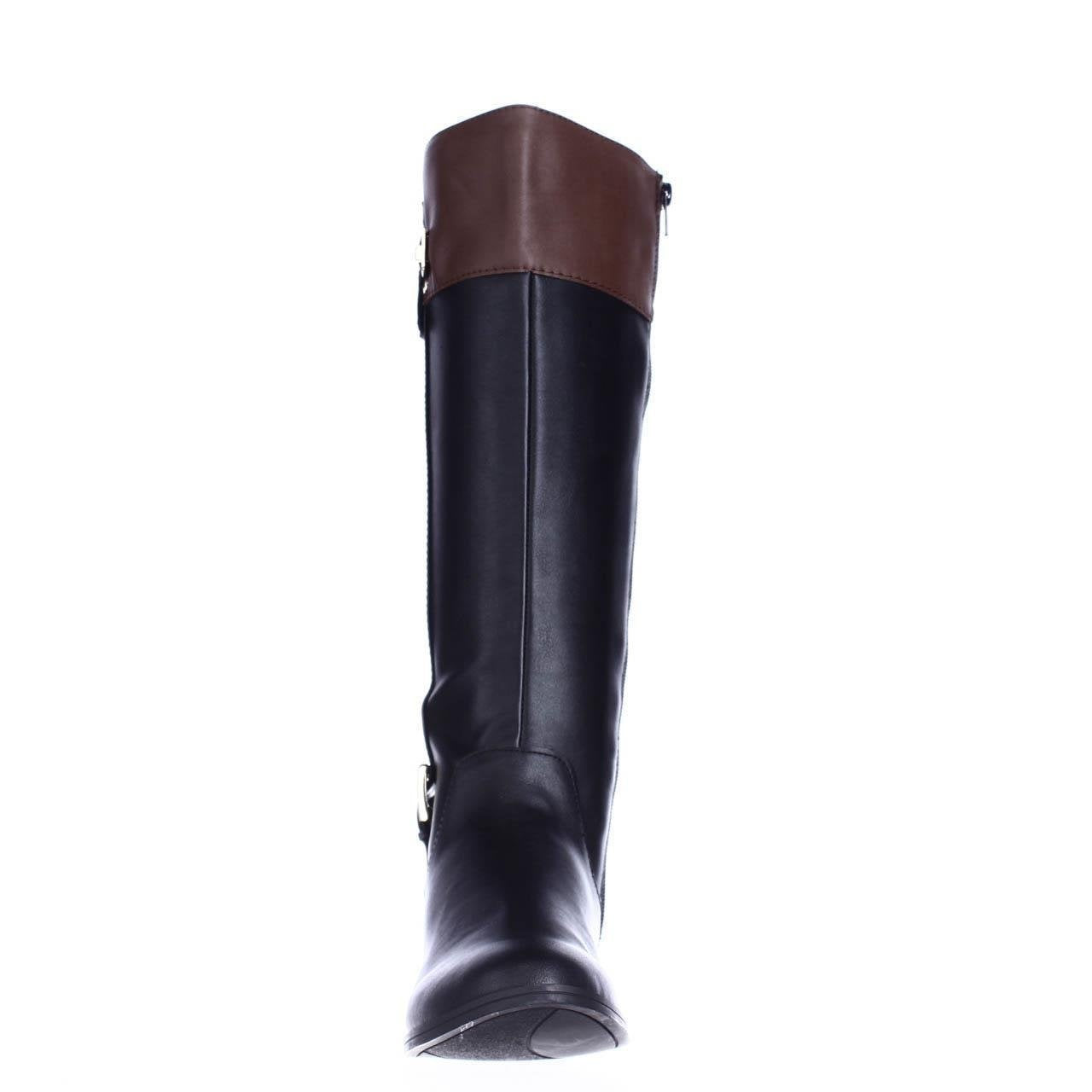 Karen Scott Women's Deliee Almond Toe Knee High Fashion Boots Black Size 12M