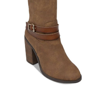 Guess Women's Harson5 Wide Calf Knee High Boots Brown Size 9W-WC