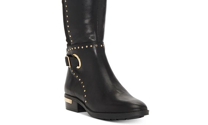 Material Girl Women's Bravy Faux Suede Tall Over the Knee Boots Black Size 6 M