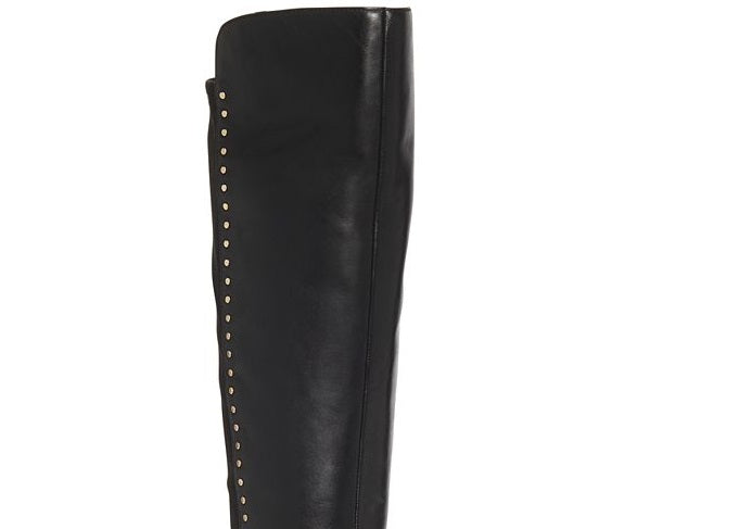 Material Girl Women's Bravy Faux Suede Tall Over the Knee Boots Black Size 6 M