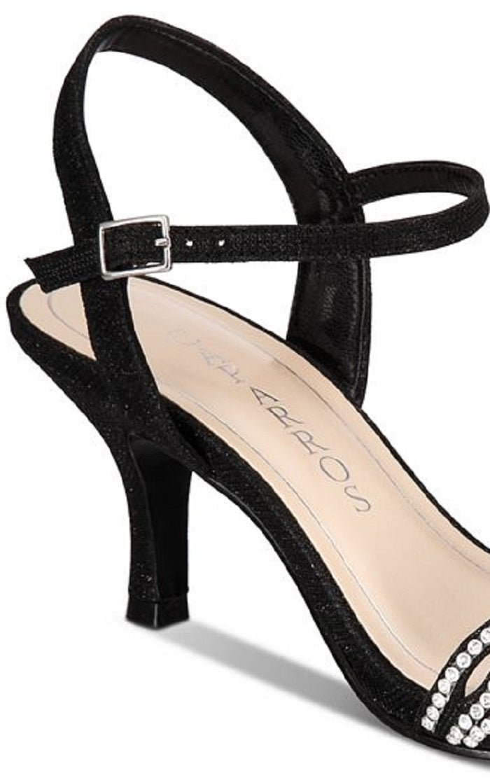 Caparros Women's Quirin Slingback Open Toe Dress Heels Gray Size 6.5 M