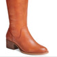 INC International Concepts Women's Karmenn Leather Closed Toe Over Knee Fashion Boots Brown Size 9 M