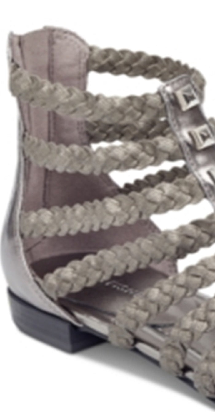 Marc Fisher Women's Pepita Open Toe Casual Gladiator Gray Size 9 M