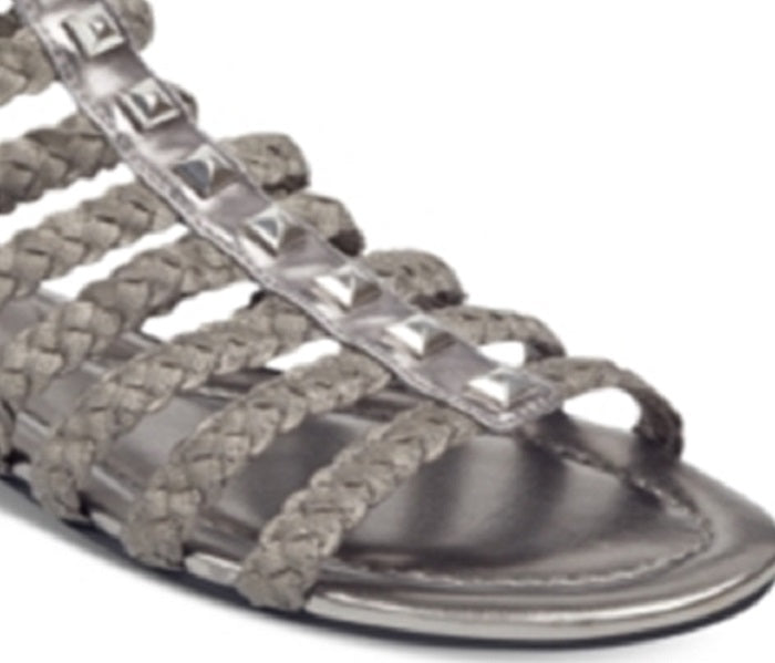 Marc Fisher Women's Pepita Open Toe Casual Gladiator Gray Size 9 M