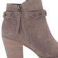 Sam Edelman Women's Minetta Flint Velutto Suede Leather Gray Size 7 M