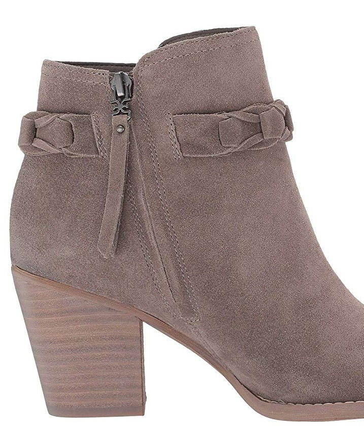 Sam Edelman Women's Minetta Flint Velutto Suede Leather Gray Size 7 M