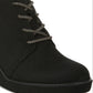 Carlos by Carlos Santana Women's Wills Lace up Wedge Black Size 9 M