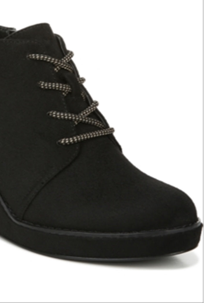 Carlos by Carlos Santana Women's Wills Lace up Wedge Black Size 9 M