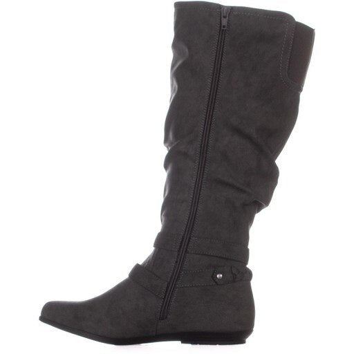 Cliffs by White Mountain Women's Fairfield Almond Toe Knee Gray Size 11 M