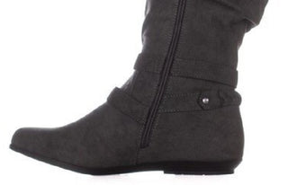 Cliffs by White Mountain Women's Fairfield Almond Toe Knee Gray Size 11 M