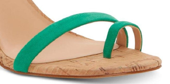 INC International Concepts Women's Wanada Open Toe Ankle Strap Classic Pumps Green Size 9.5 M-WC
