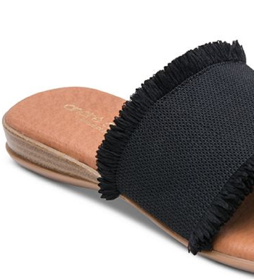 Andre Assous Women's Nanette Flip-Flop Black Size 6