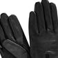 New Charter Club Fleece-Lined Genuine Leather Gloves NWT Black  Size Medium