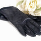 New Charter Club Black Gloves Genuine Leather Faux Lining Black Size L