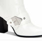 Calvin Klein Women's Cai Bootie White Size 9 M