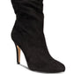 INC International Concepts Women's Tahjai Fabric Pointed Toe Mid Calf Fashion Black Size 10 M