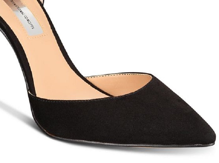 INC International Concepts Women's Ankle Strap Pumps Black Size 9.5M