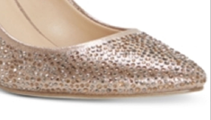 INC International Concepts Women's Zitah6 Fabric Pointed Toe Classic Pumps Brown Size 6 M