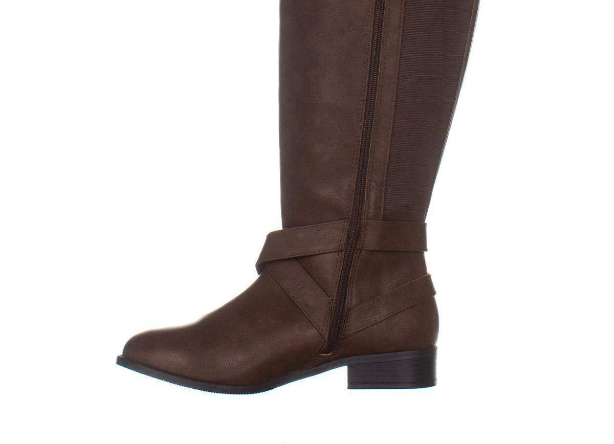 Thalia Sodi Women's Vada Closed Toe Knee High Fashion Boots Brown Size 9W