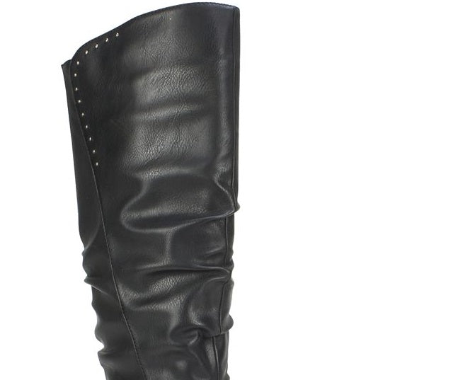 White Mountain Women's Liona Tall Knee High Boot Black Size 5 M