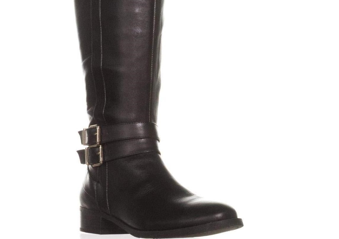 INC International Concepts Women's Frankll Closed Toe Knee High Black Size 5.0