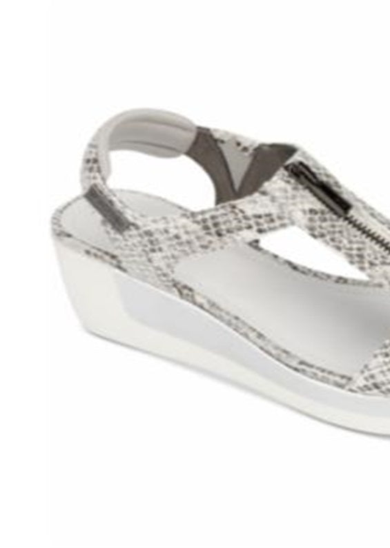 Kenneth Cole Reaction Women's Pepea Zip Wedge Sandals White Size 5 M