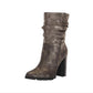 Katy Perry Women's Raina Fabric Pointed Toe Mid Calf Fashion Boots Gray Size 10 M