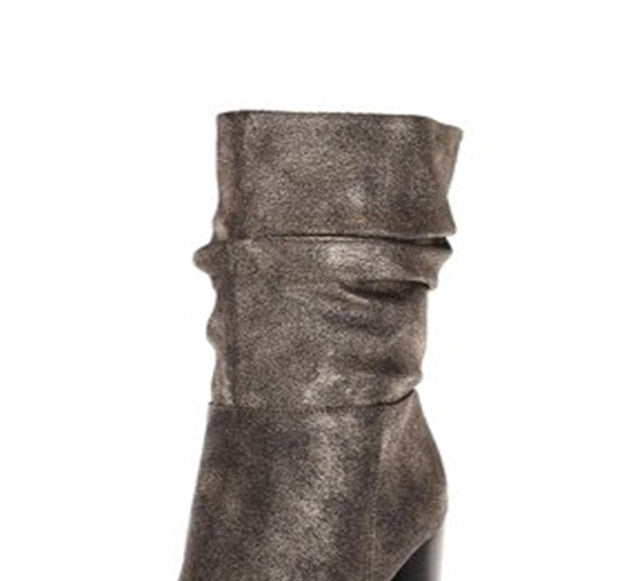 Katy Perry Women's Raina Fabric Pointed Toe Mid Calf Fashion Boots Gray Size 10 M