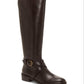 INC International Concepts Women's Fadora Boot Leather Round Toe Black