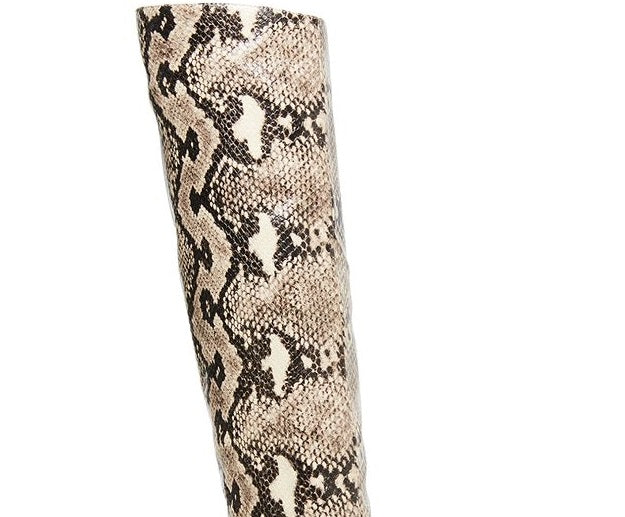 Steve Madden Women's Kimari Slouch Pointed Toe Knee High Fashion Boot White Size 10 M