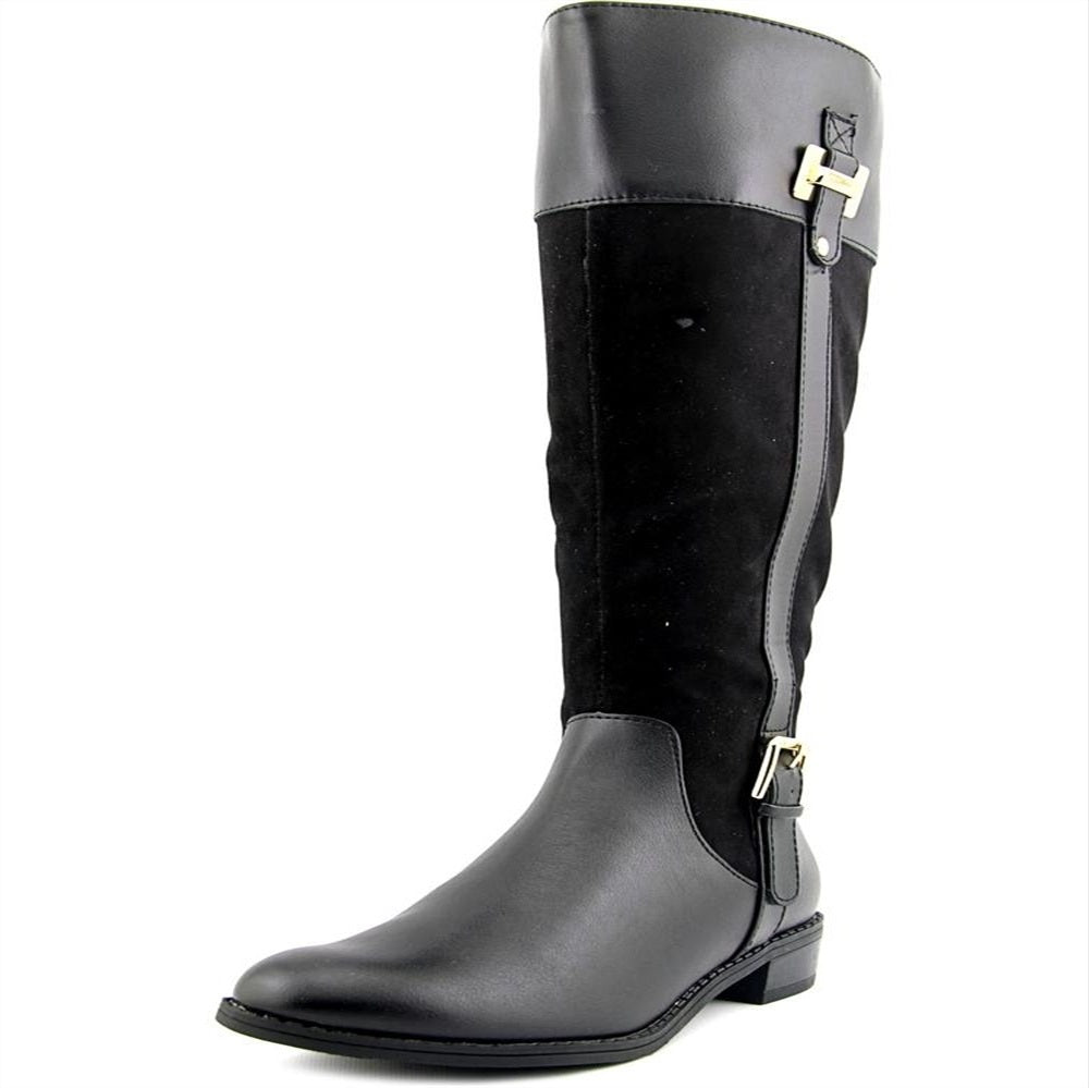 Karen Scott Women's Deliee Almond Toe Knee High Fashion Boots Black Size 6.5M-WC