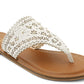 XOXO Women's Rhonda Slip on Sandals White Size 6.5M