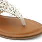 XOXO Women's Rhonda Slip on Sandals White Size 6.5M